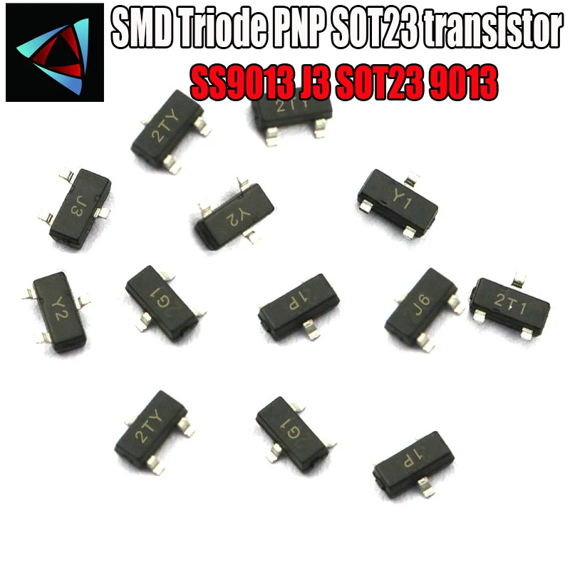 100 шт. S9013 J3 SOT23 9013 NPN SMD SOT-23 поверхностное крепление SMD Триод PNP SOT23 Транзистор