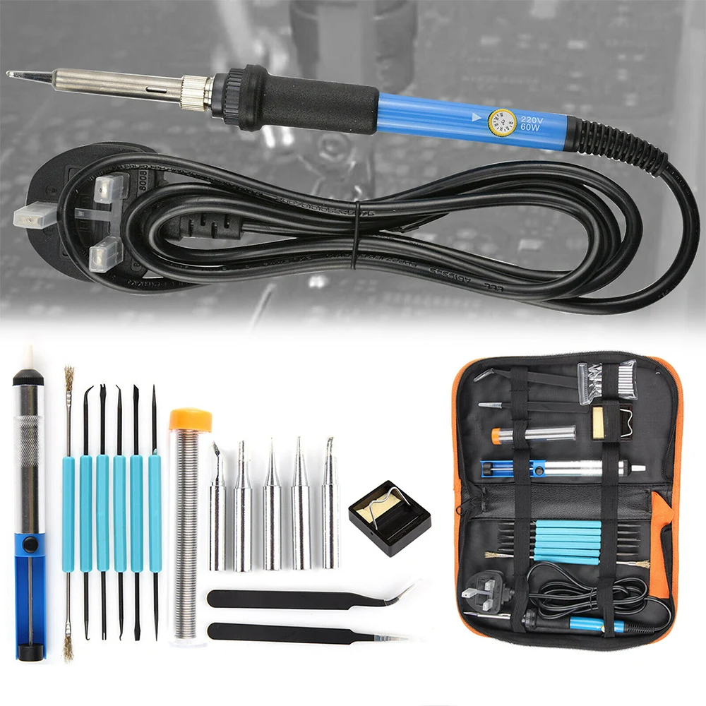 Professional Soldering Iron Kit 60W Electronics Welding Irons Tool Repair Tools
