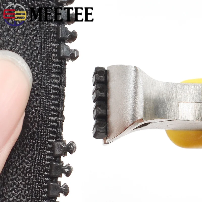Плоскогубцы для молнии Meetee 1 шт. зажим из нержавеющей стали зубчатые