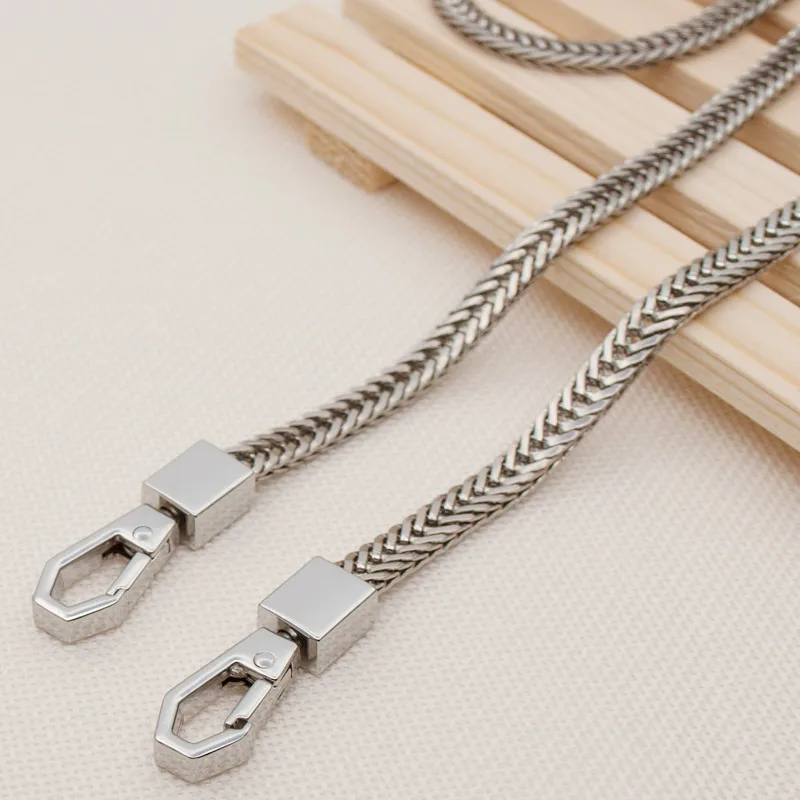 DIY 40 см-160 см золото, серебро, пистолет черный 7 мм Сумка через плечо цепи ремни для маленьких сумок кошельки Замена Ручка