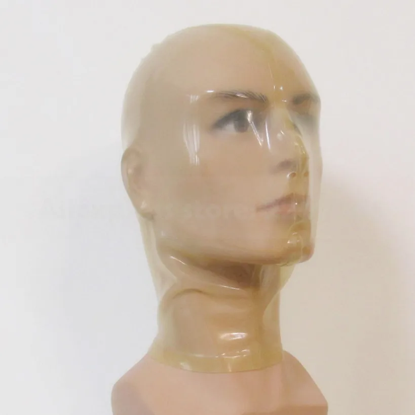 Tanio Przezroczysty Unisex guma lateksowa kaptur DIY maska z nozdrza