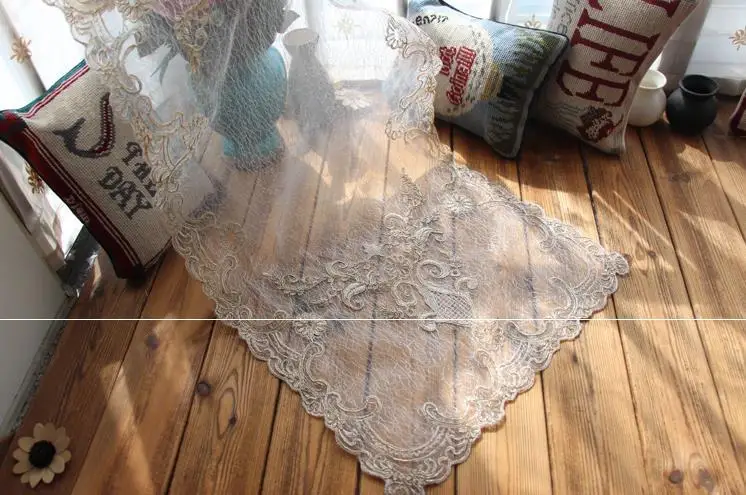 55x55cm Европейский стиль, двойная сетка, кружево, вышитая веревка, квадратная ткань, детское фото украшение, маленькие свежие новорожденные фотографии реквизит - Цвет: 55x55cm