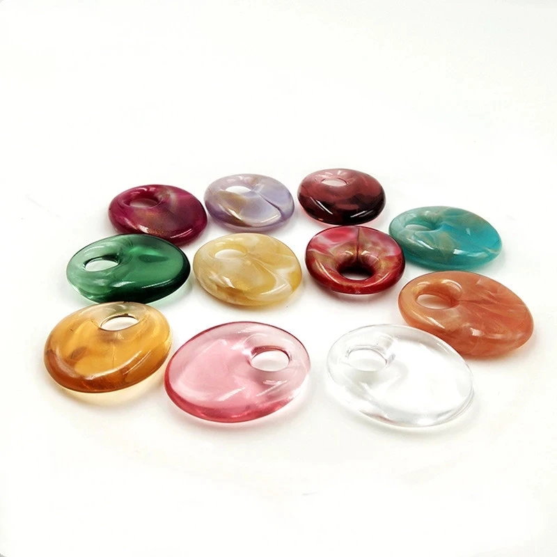 50 PCS 27x22mm Acrylic Oval Pendant Charms For Earrings Bracelet Necklace Accessories DIY Jewelry Making Material | Украшения и