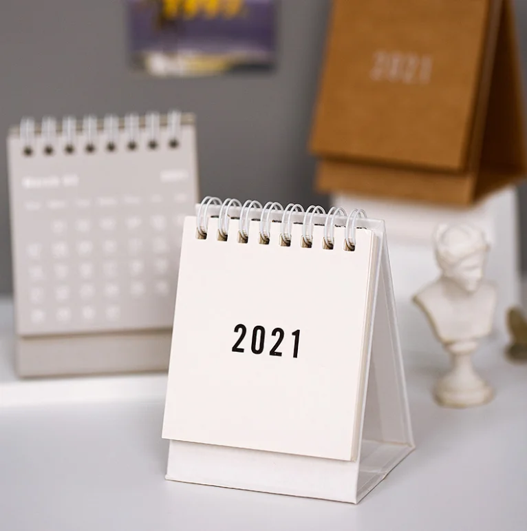 カレンダー21繊細なシンプルなデスクさわやかなミニデスクトップメモコイルカレンダーブックスクール事務用品 Calendar Aliexpress