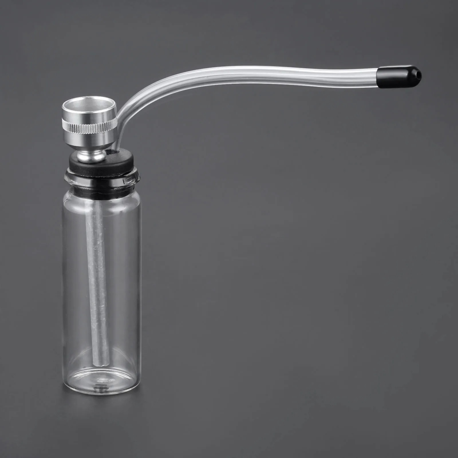 1Pc Portable Mini Water Bong Herb Smoking Pipe GAS015 Glass Tobacco Smoke Pipe