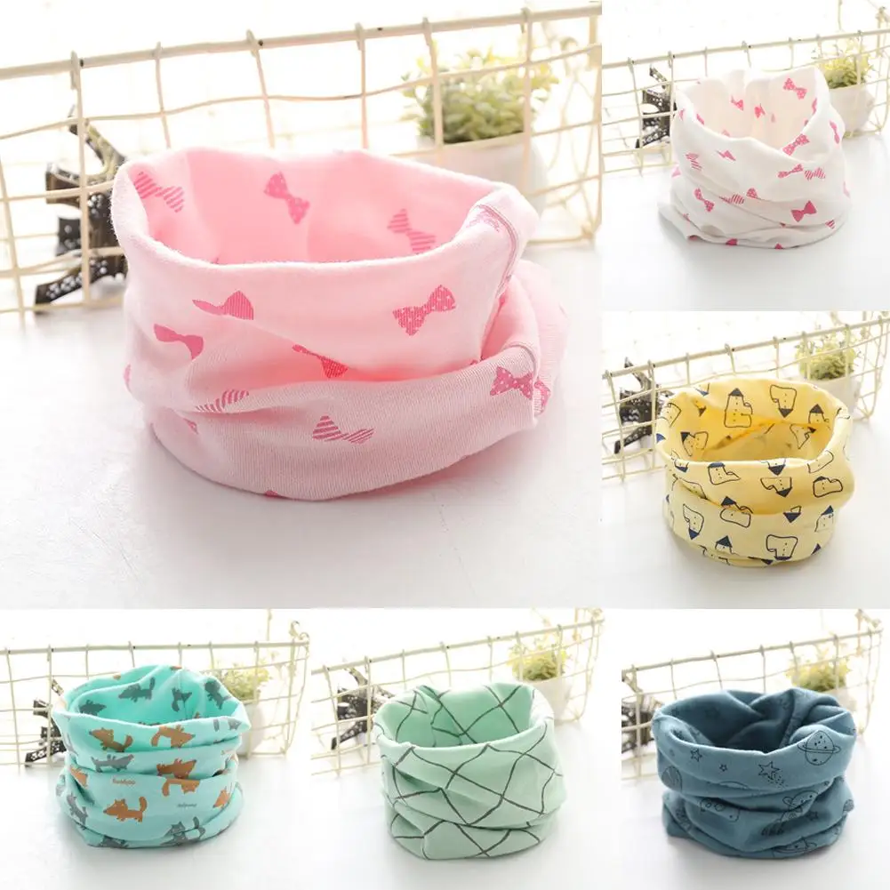 

Autumn Winter Boy Girl Warm Cotton Collar Neckerchief Baby O Ring Neck Scarf New