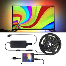 DIY Ambi светильник комплект USB Светодиодная лента светильник 5050 RGB цвет мечты для HDTV Настольный ПК экран фоновый светильник ing лента 1 м 2 м 3M 4M 5 м