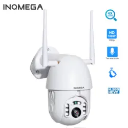 INQMEGA 4X цифровой зум H.265X 1080 p PoE IP PTZ IP Камера открытый Скорость купольная IP камера видеонаблюдения камеры WIFI Внешняя IR домашнего наблюдения