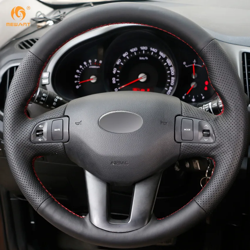 MEWANT для Kia Sportage 3 2011 2014 Ceed Cee 'd 2010 2012 черная искусственная кожа аксессуары|car steering