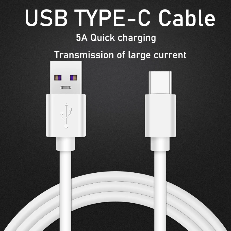 Кабель USB 3,1 type C 2 м 1 м 0,5 м QC 3,0 5A супер быстрый зарядный кабель для samsung S10 9 huawei P30 mate 30 кабель передачи данных