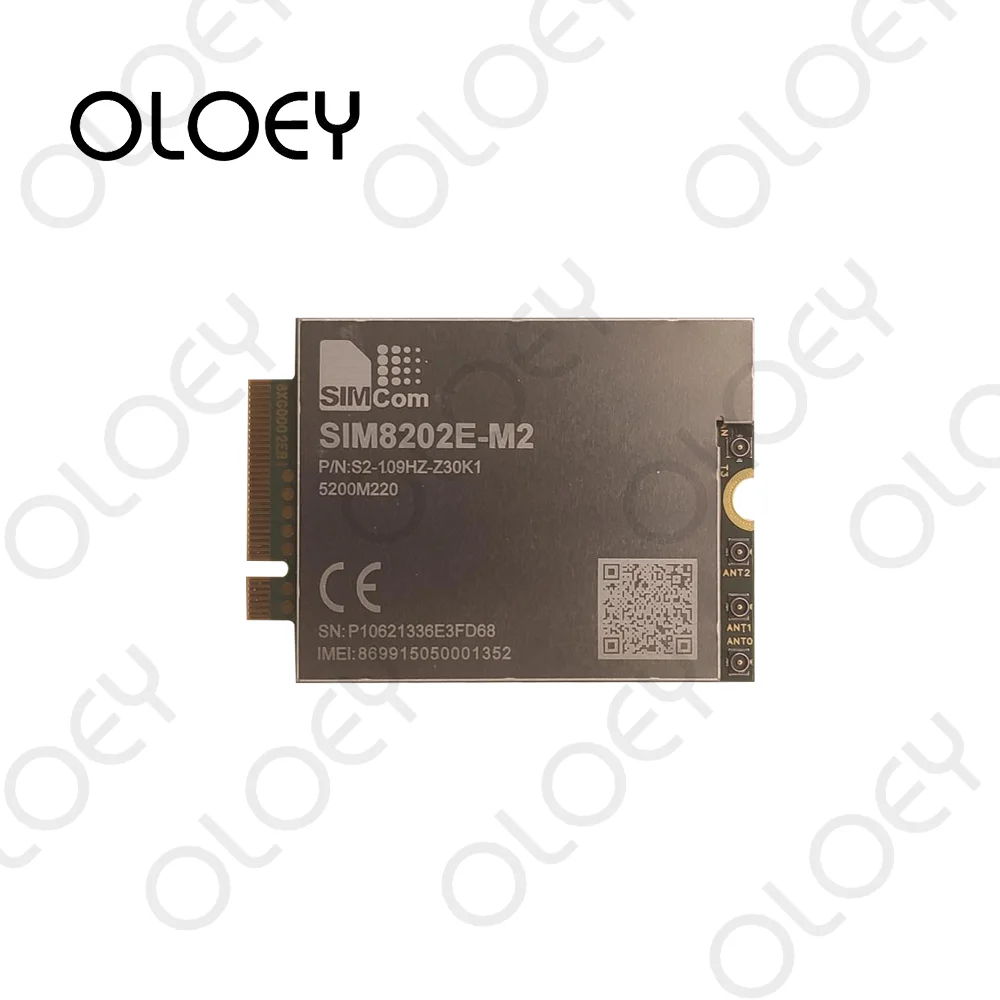 SIMCOM SIM8202E-M2 Multi-Band 5G NR/LTE-FDD/LTE-TDD/HSPA+ Module SIM8202 Sub-6G SA NSA R15 NSA/SA up to 2.4Gbps Data Transfer |