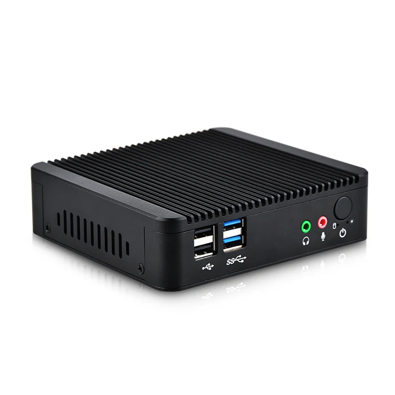 HLY безвентиляторный мини ПК Celeron J1900 четырехъядерный двойной LAN Windows 10 HDMI VGA WiFi семейный компьютер настольный ПК