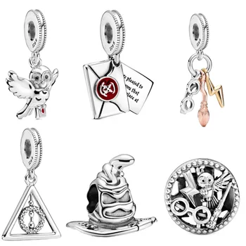 

2020 New Harry Collection charms Deathly Hallows Dangle Charm fit Original Charms Bracelet For Women DIY Jewelry