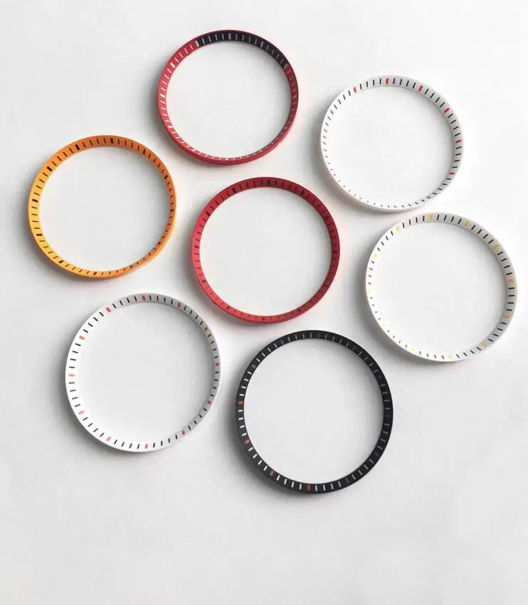 

30.45mm 27.5mm Watch Dial Part with Scale Plastic Chapter Ring for SKX007
