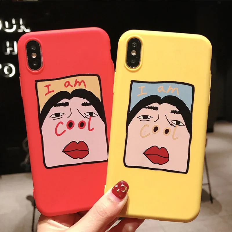 Lovebay чехол для телефона для iPhone 11 6 6 S 7 8 Plus X XR XS 11Pro Max милый мультяшный буквенный олень смайлик Мягкий ТПУ чехол для iPhone