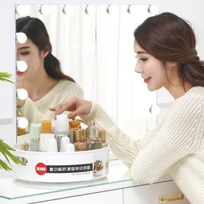 Online Organizador de bandeja de maquillaje bandeja de cocina de plástico multifunción bandeja antideslizante bandeja de laminación bandeja de cosméticos organizador de maquillaje