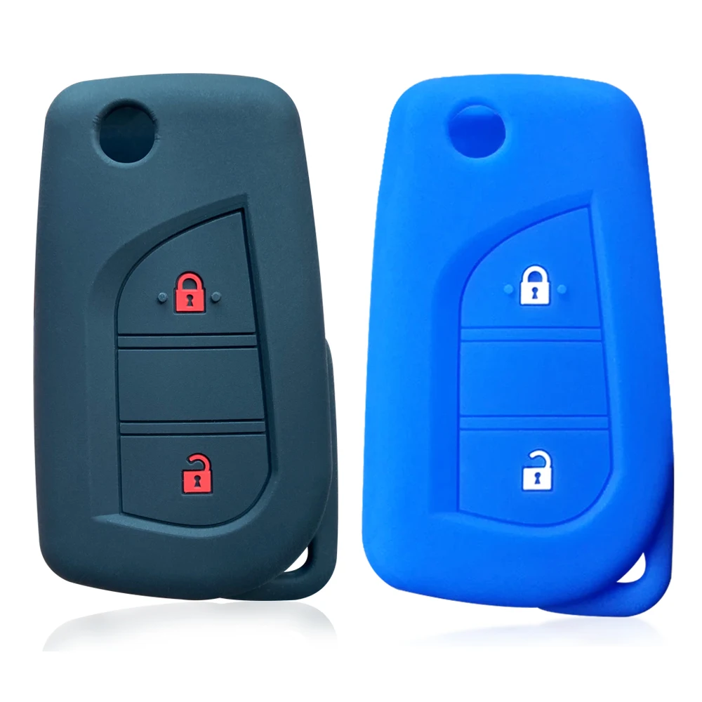 Key Case Cover 2buttons for Toyota Yaris Rav 4 PEUGEOT 108 Citroen C1