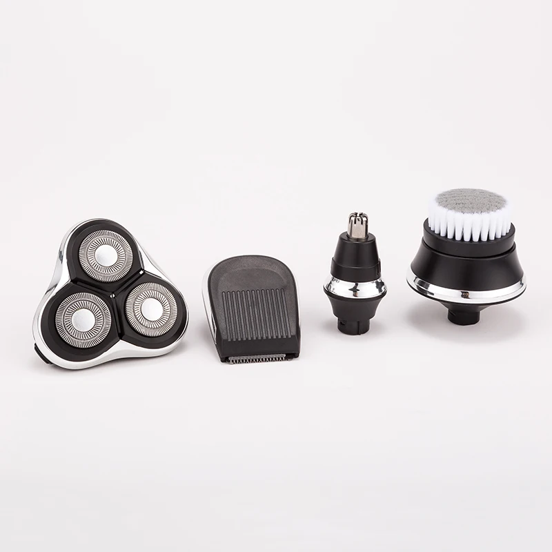 Online 100 240V kemei 3D elektrische rasierer männer rasieren maschine nase trimmer wiederaufladbare schwimm bart rasierer wasserdicht gesicht pflege