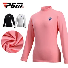 Новая марка PGM женская рубашка одежда для гольфа футболка плюс бархат Think нижняя рубашка зимняя теплая одежда мягкий Быстросохнущий s m l xl