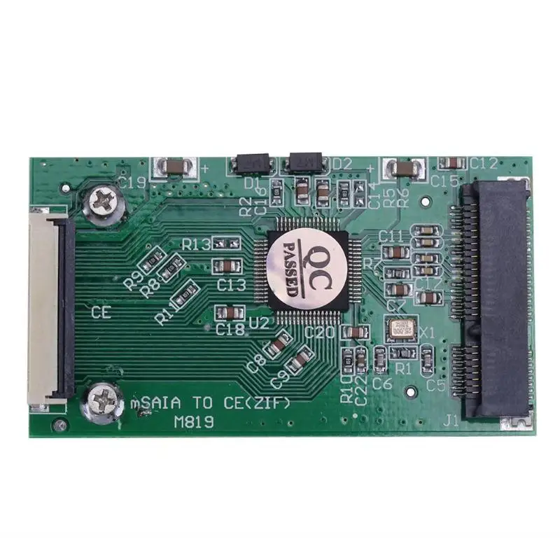 

1pc Mini SATA mSATA PCI-E IPOD SSD to 40pin 1.8inch ZIF CE Converter Card Computer Connection and Connector