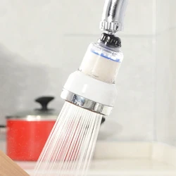 Faucet Splash Head PP Cotton Filter 360 Degree Universal Kitchen Shower Rotation Stainless Steel Connector Household Accessories