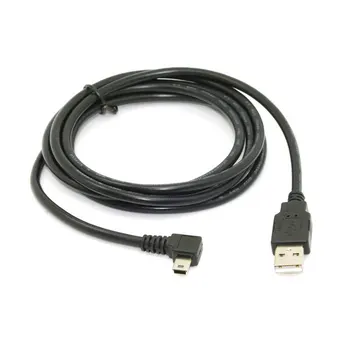 

1.8M 90 Degree Right Angle Mini USB 5Pin B Male to USB 2.0 A Male M/M Extension Hard Drive HDD DV Camera PSP Long Cable