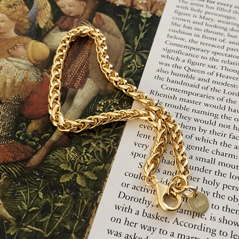 Женский золотой браслет из настоящего 925 пробы, Серебряные широкие большие золотые браслеты для женщин, подарок на день Святого Валентина, женский модный браслет