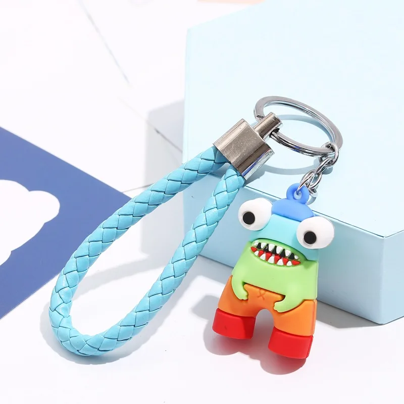 

Monster Key Chain Bag Doll Pendant Keychain Big Eyes Cartoon Creative Small Exquisite Keyring Gifts For Men Boys 2020