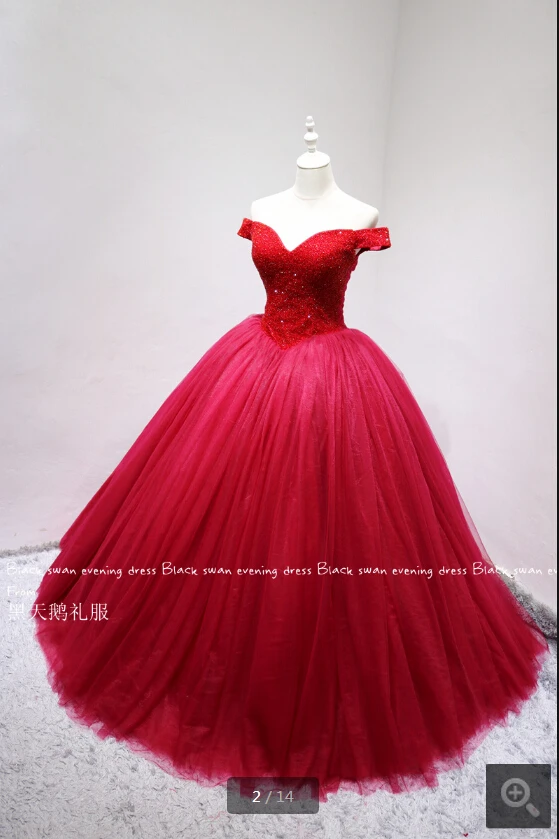 vestido de festa, бургундское бальное платье, сильно Расшитое Бисером, Формальные платья для выпускного вечера, пышные платья принцессы с v-образным вырезом