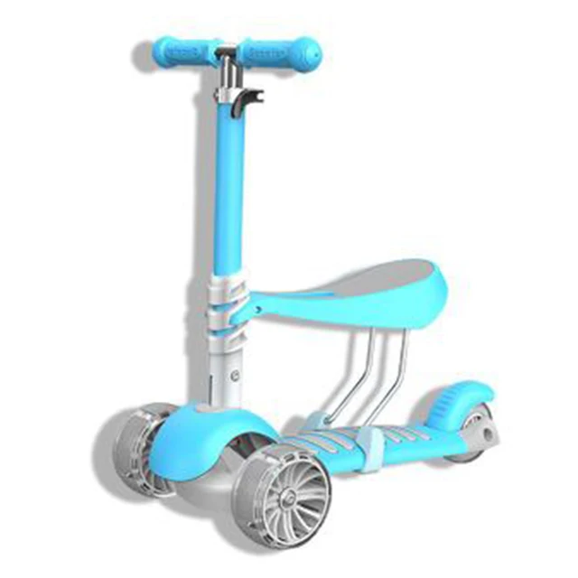 Doki Toy Child Scooter 2-6 Ages Flashing Wheel Adjustable Boy Girl Kids Scooter Folding Aluminum Alloy Skateboard Popular 2021 3