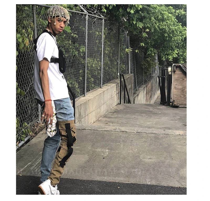 Fashion Chest Rig Men Hip Hop Streetwear Casual Functional Tactical Chest Bag Kanye West Cool Boy Cross Shoulder Bag