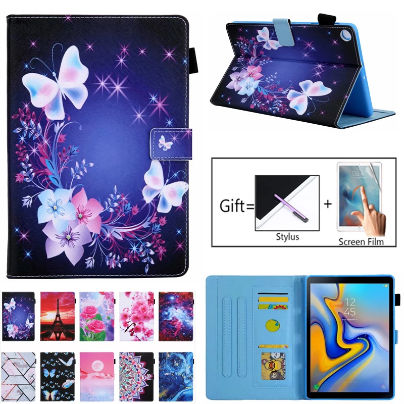 

Case Coque for Samsung Galaxy Tab A7 2020 10.4 SM-T500 T505 T507 10.4 Inch Tablet Magnetic Painted PU Leather Cover Funda