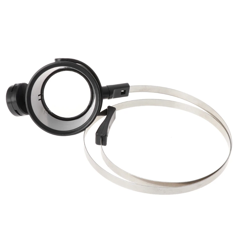 QILEJVS практичный 10X светодиодный Hands Free Eye Loupe ювелирное увеличительное стекло для ремонта часов головная повязка