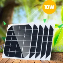  5PCS Solar Panel 6V 10W 400mAh High Efficiency Solar Cell Single Crystal High Power Solar Panel Portable Solar Cell 