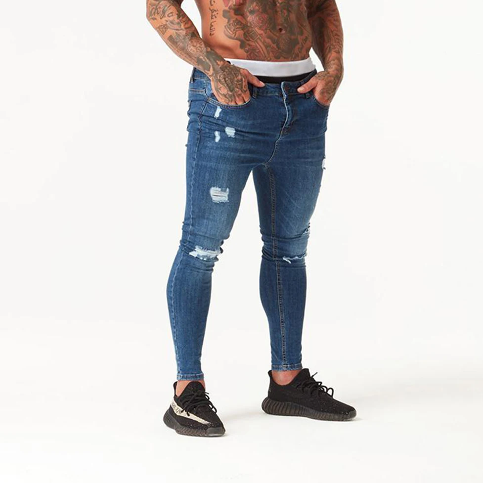 Distressed Jeans Mens Jeans 36 Waist Biker Jeans Zara Man Celana