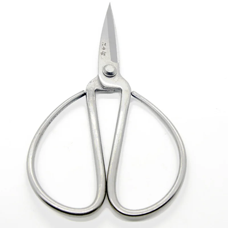 

Chrome Plated Forged Carbon Steel Overall Length 192mm Traditional Bonsai Household Scissors Wangwuquan Silver Rivet NEW