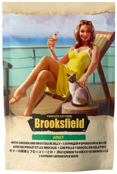 

BROOKSFIELD BROOKSFIELD CAT ADULT for adult cats with chicken and broccoli in jelly 85g