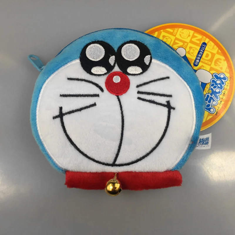 14 см Kawaii Doraemon плюшевый игрушечный кошелек аниме робот кошка хлопок набивная сумка с животными рождественский подарок, подарок на день рождения для детей - Цвет: Doraemon 8