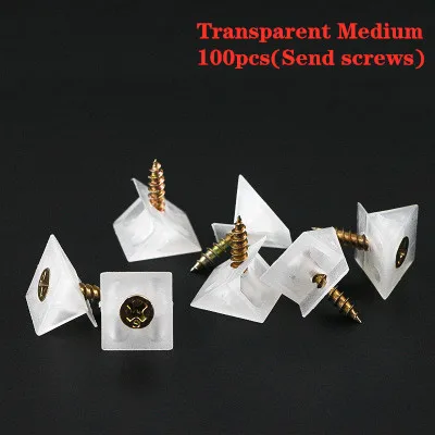 40 PCS White Plastic Corner Brackets Right Angle Corner Support Brace Shelf Support Corner Brace L Shape Corner Bracket For Furniture Kitchen Cabinet - View #7