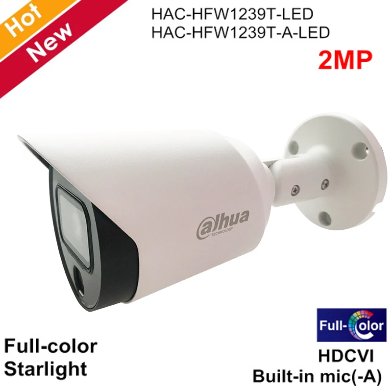 Dahua HDCVI Camera Lite Plus Series 2MP Full Color Starlight Built-in mic(-A) 20m LED Distance Security | Безопасность и защита
