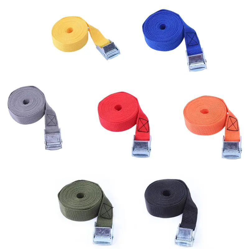 2M Buckle Tie-Down Belt With Metal Buckle for Car motorcycle bike Tow Rope Belt 2M Buckle Tie-Down Belt With Metal Buckle for Car motorcycle bike Tow Rope Belt