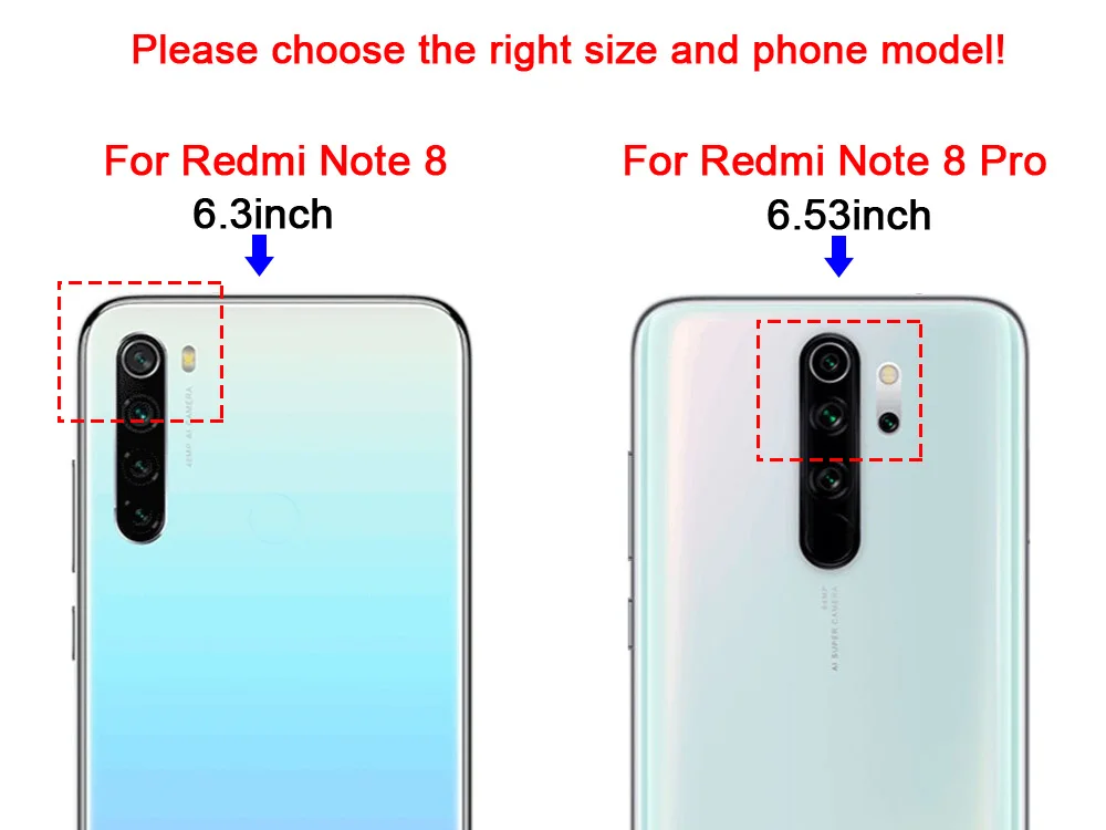 Untuk Xiaomi Redmi Note 8 Note8 Pro Case Silikon Lembut Funda untuk Xiaomi Redmi Note 8 Penutup Belakang Case Hitam bumper TPU Cellphone