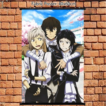 

Anime Poster Bungo Stray Dogs Dazai osamu Nakajima Atsushi Wall Scroll Painting Art Prints Home Room Decoration 60*40 90*60