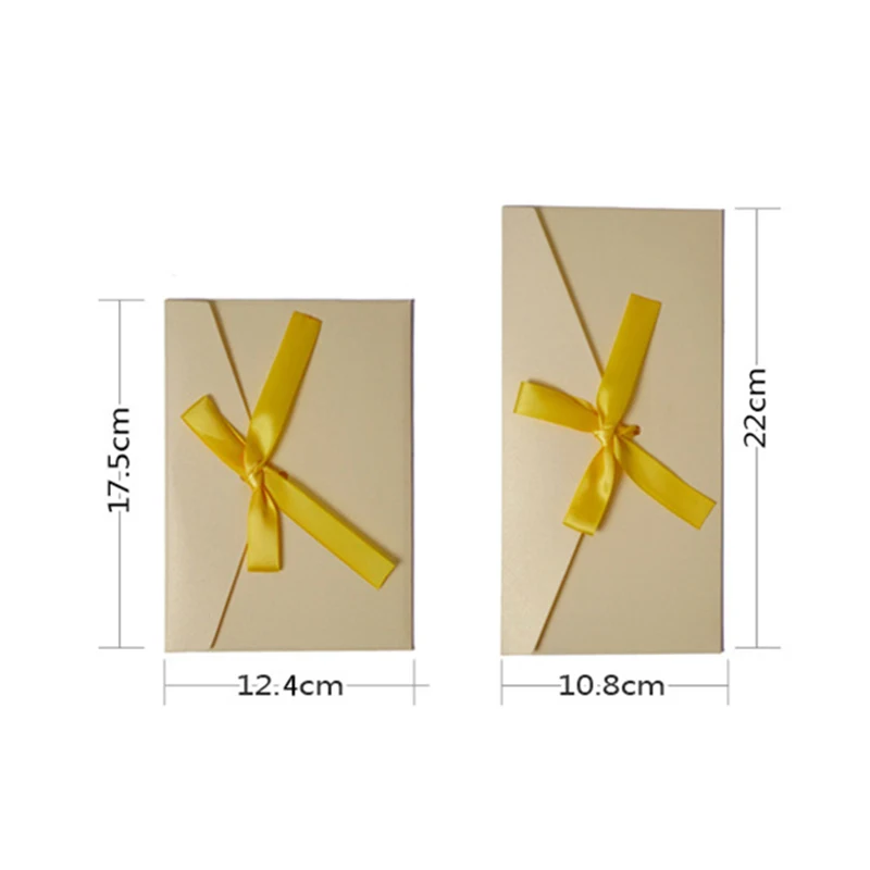 50pcs High Quality Ribbon Paper B6 & DL Size Envelope Pearl Paper DIY Wedding Business Invitation Envelopes Gift Valentine's Day