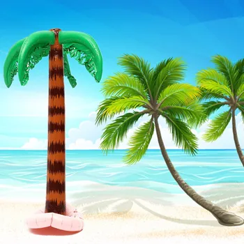 

Inflatable Palm-Tree 90 x 27.5cm Blow Up Hawaiian Luau Summer Beach Pool Party Toy Fun Polyvinyl Chloride Decoration Novelty
