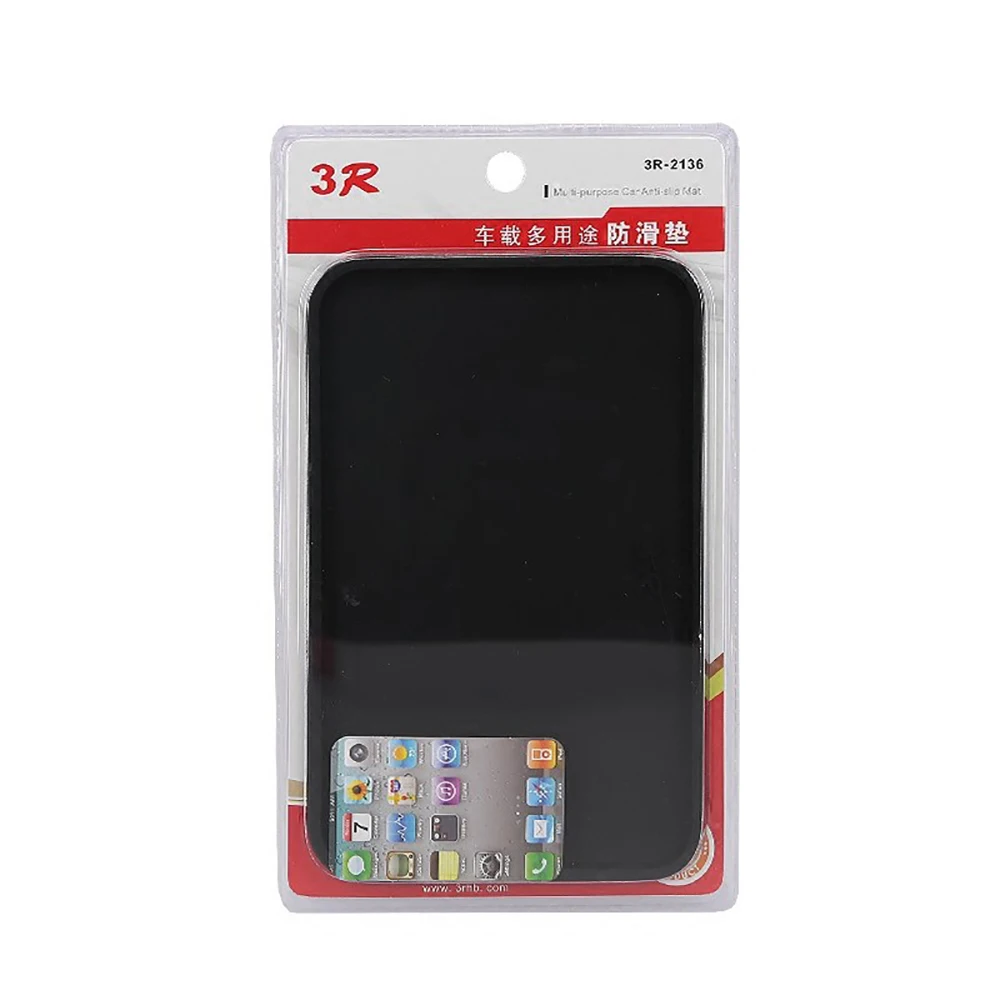 20*12.5cm PU Carbon Fiber Pattern Car Phone Holder Anti-slip Mat Automobiles Interior Dashboard Sticky Pad Cushion Accessories car non slip mat non slip mat car dashboard mat non slip dash mat dash adhesive holder dashboard phone holder dash phone holder