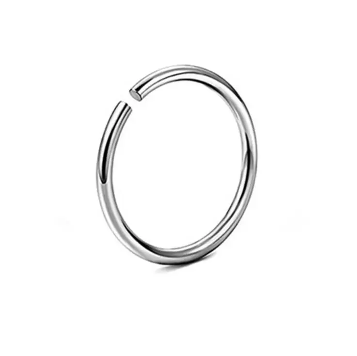 1PC Steel Fake Nose Ring Labret Lip Ring C Clip Lip Helix Piercing Tragus Rose Gold Faux Septum Rings Hoop Neus Piercing Jewelry