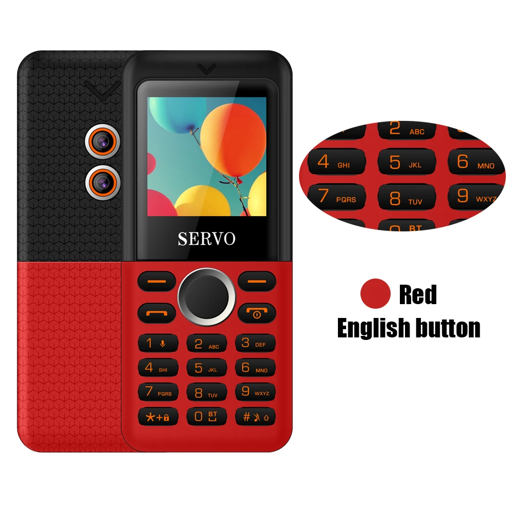 SERVO M5 HD мини мобильный телефон Bluetooth номеронабиратель волшебный звук мобильного телефона рекордер в одно касание мобильный телефон двойной карточки вибрации русский маленький мобильный телефон - Цвет: Red English button