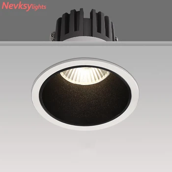 

Led Recessed downlights black Ceiling LED Spot lamp bedroom white Round Spot lighting Living Room modern ceiling light fixture