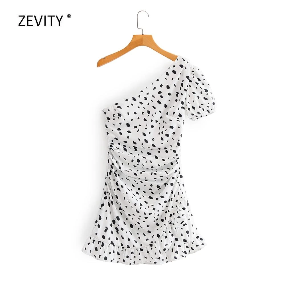 New 2020 women sexy leopard print single shoulder asymmetrical mini dress female slim vestido chic pleated ruffle dresses DS3867 New 2020 women sexy leopard print single shoulder asymmetrical mini dress female slim vestido chic pleated ruffle dresses DS3867